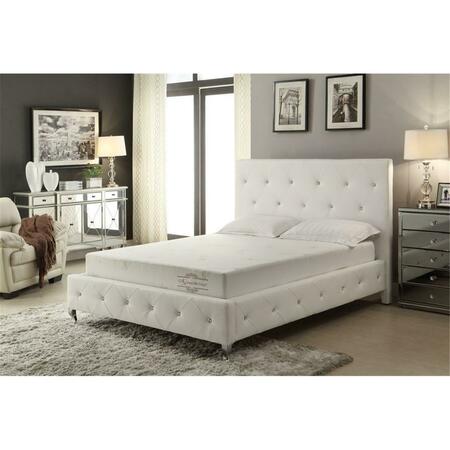 HOMEROOTS 6 in. Memory Foam Mattress Covered in a Soft Aloe Vera Fabric  Queen Size HO382784